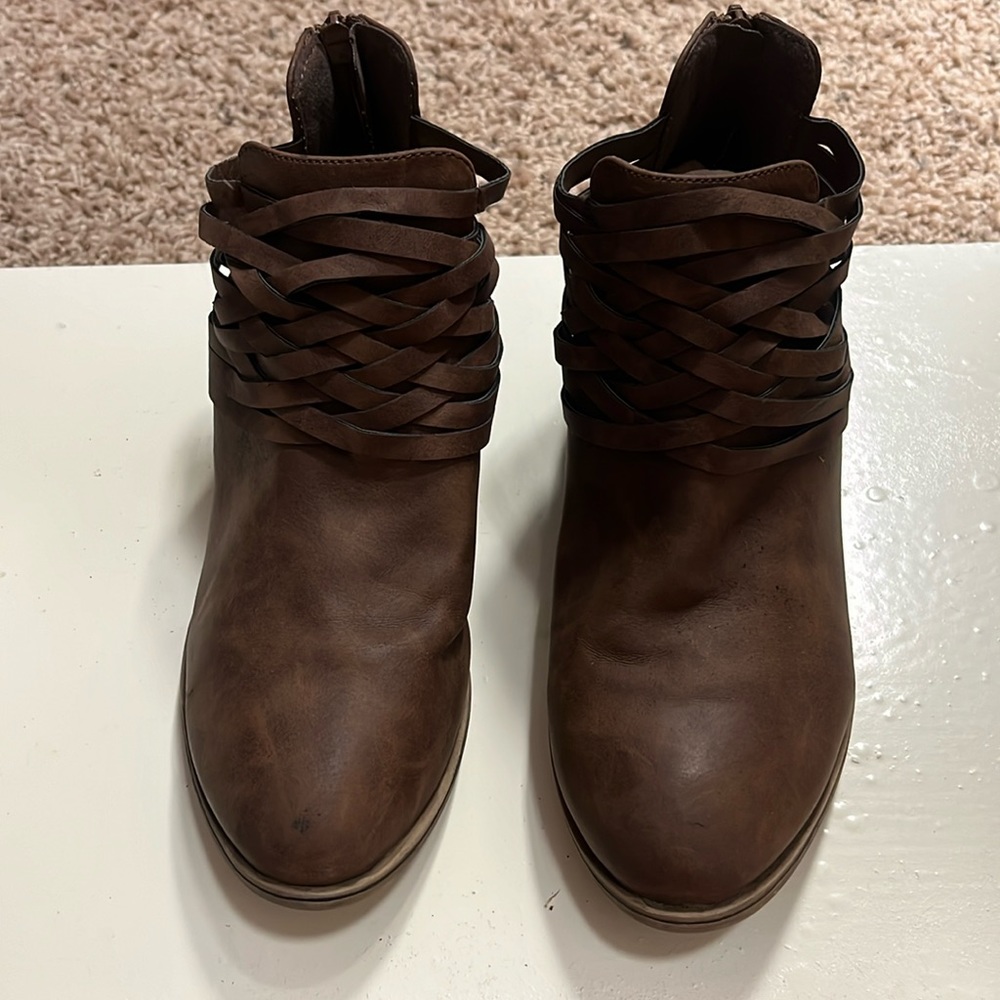 Brown booties